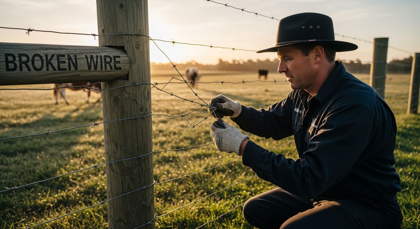fixing broken wire farm