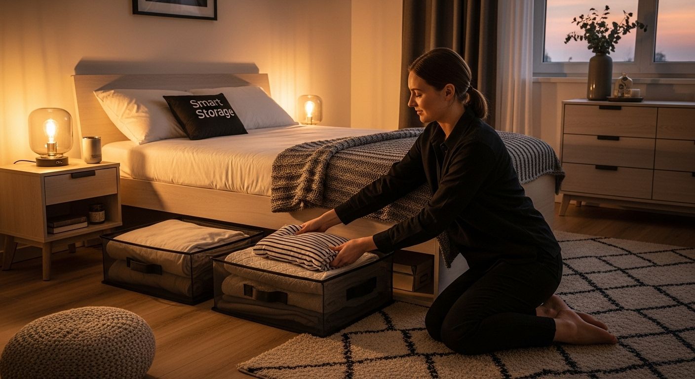 smart storage organization bedroom