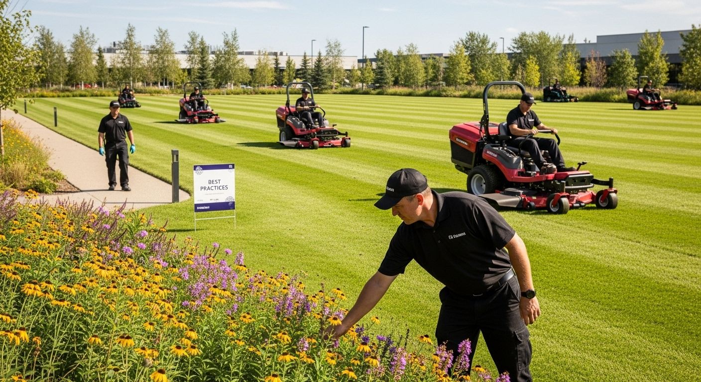 lawn mowing best practices Calgary