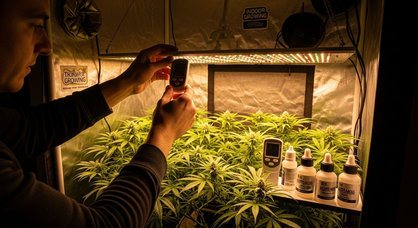 indoor cannabis setup
