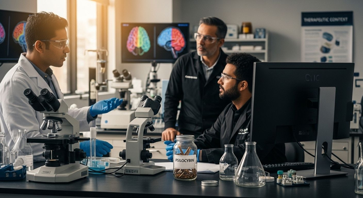 science lab psilocybin research