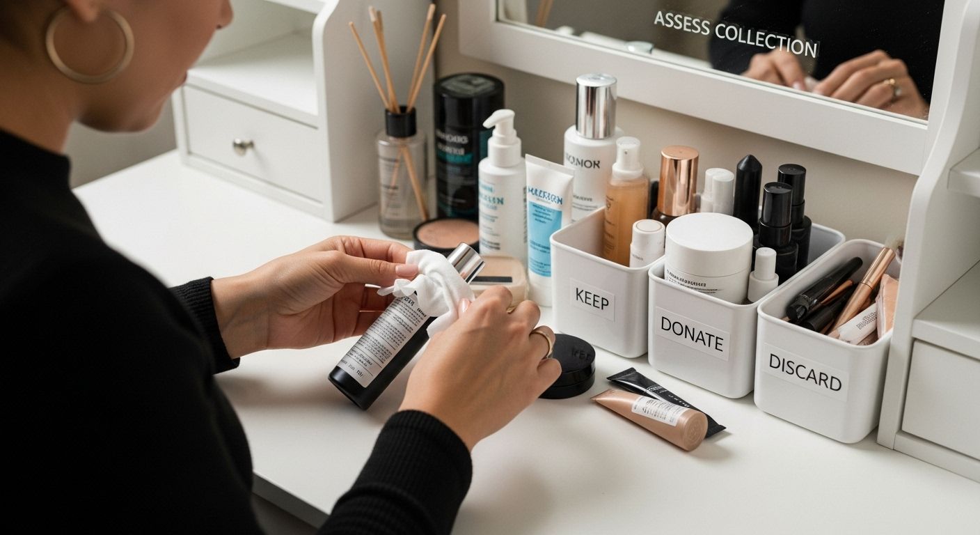 organizing beauty products
