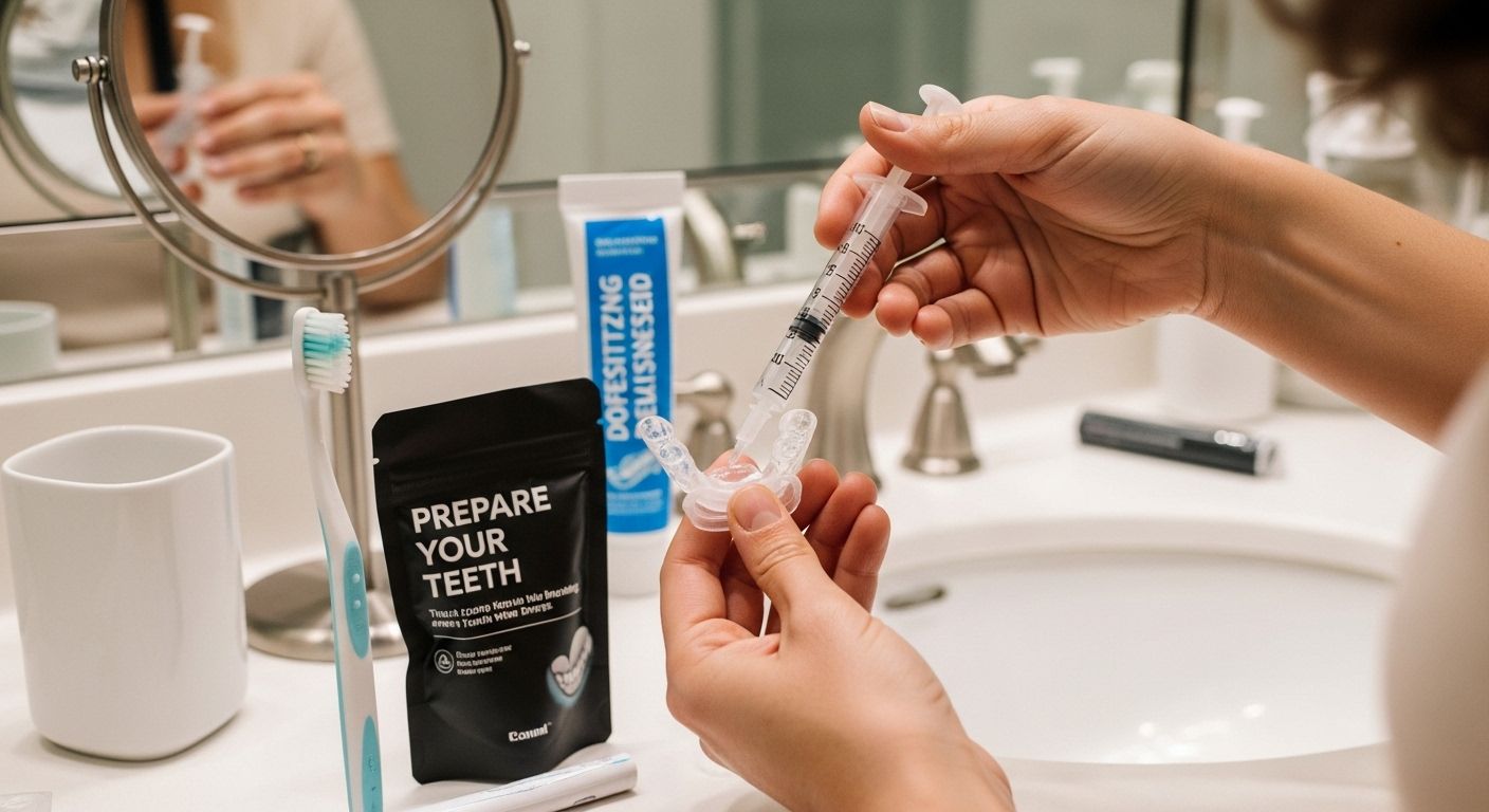home whitening tray preparation