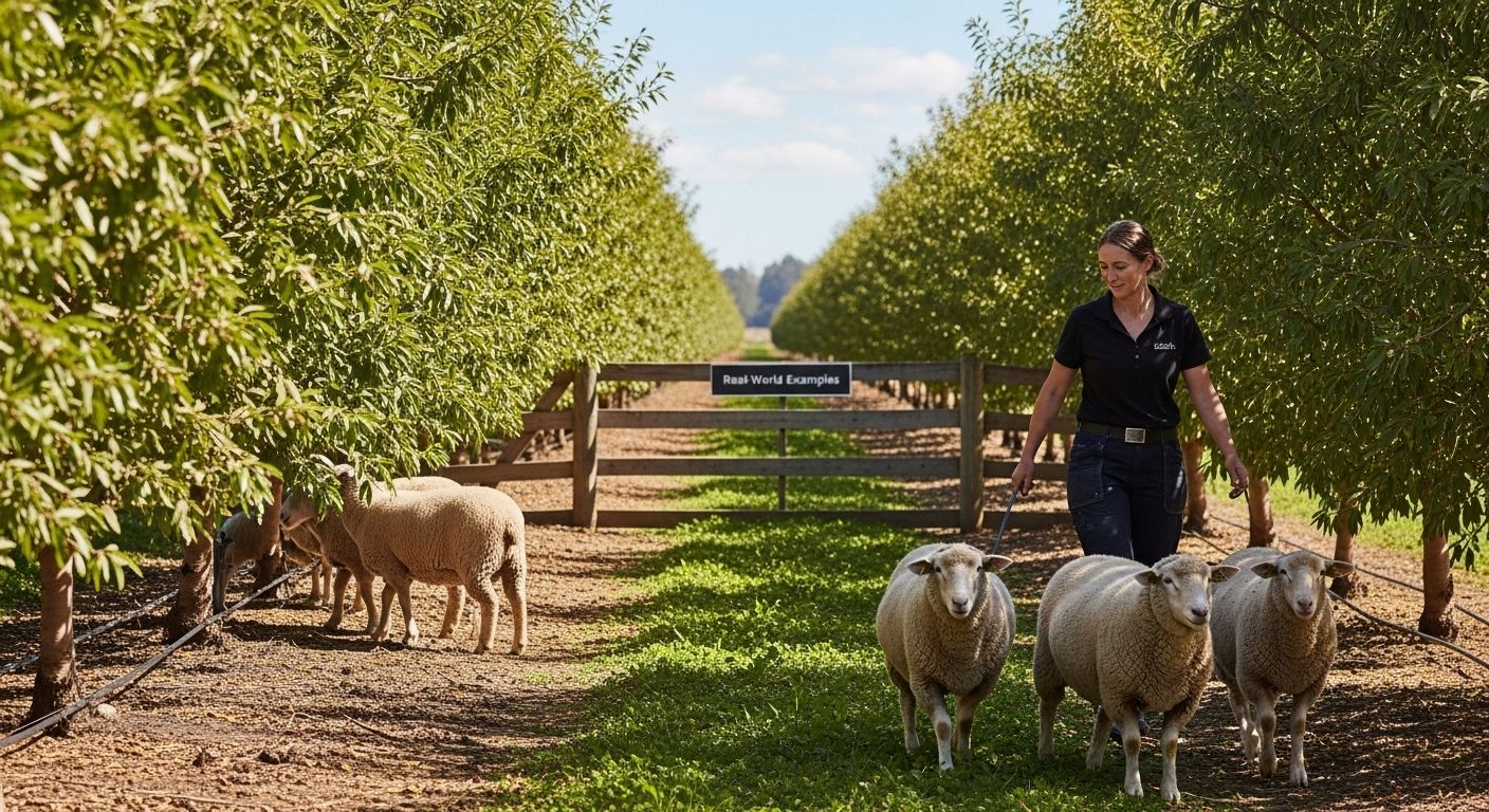 orchard sheep silvopasture