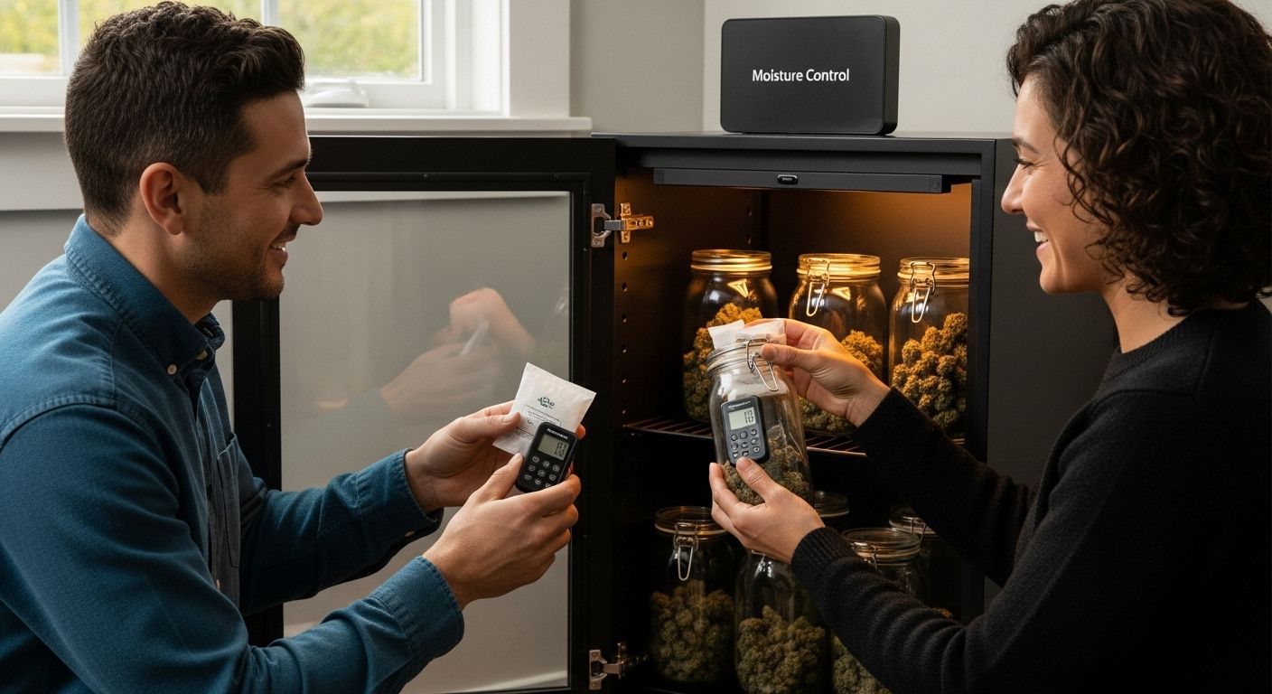 cannabis storage moisture control