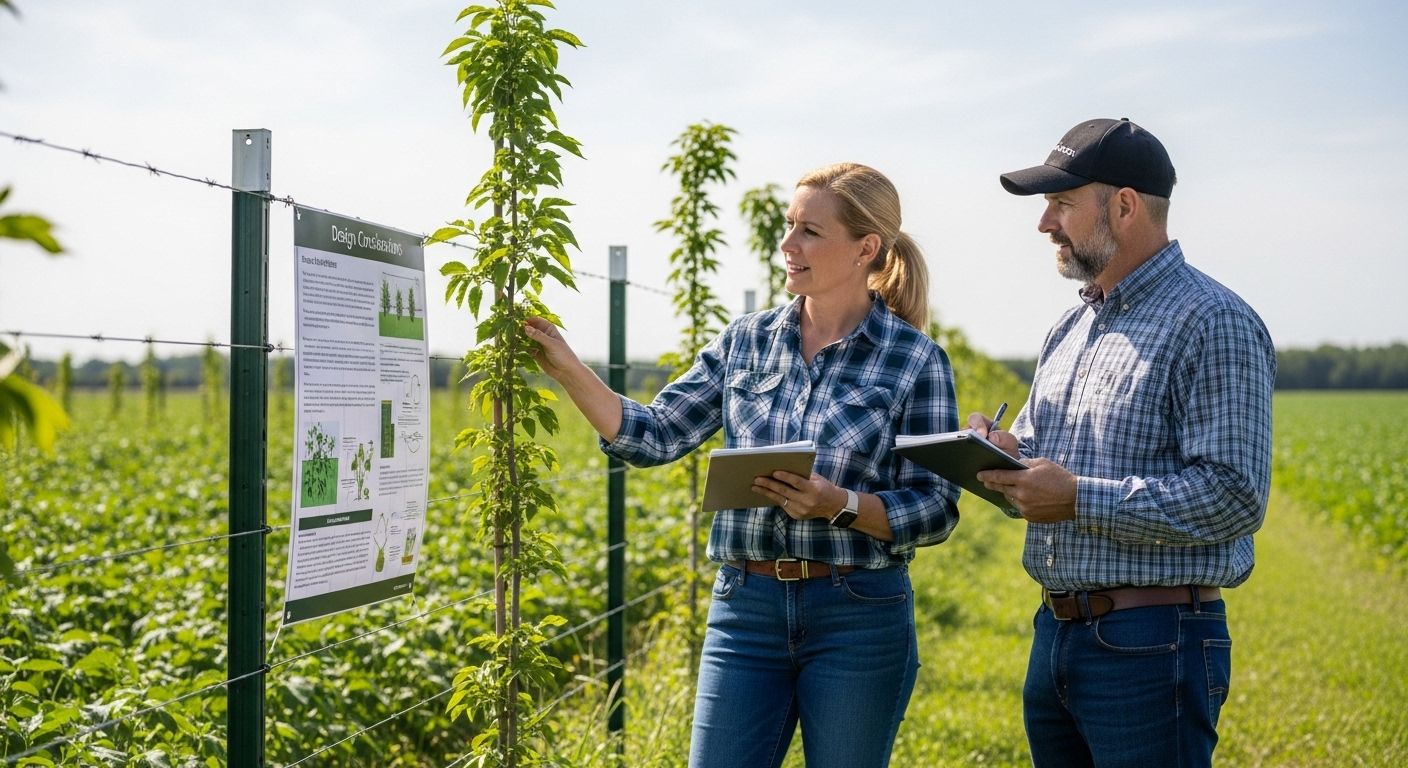 windbreak inspection farmer expert