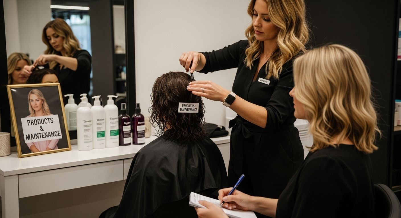 hair products maintenance demonstration