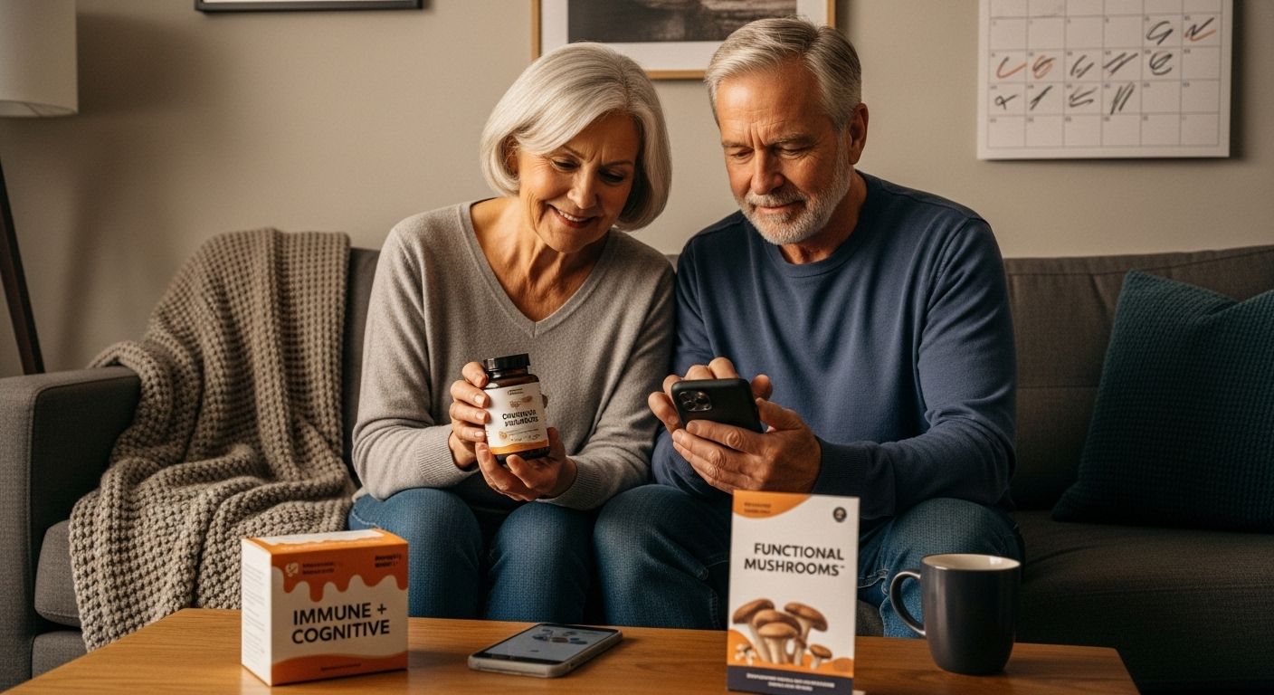 mushroom supplements daily tracking