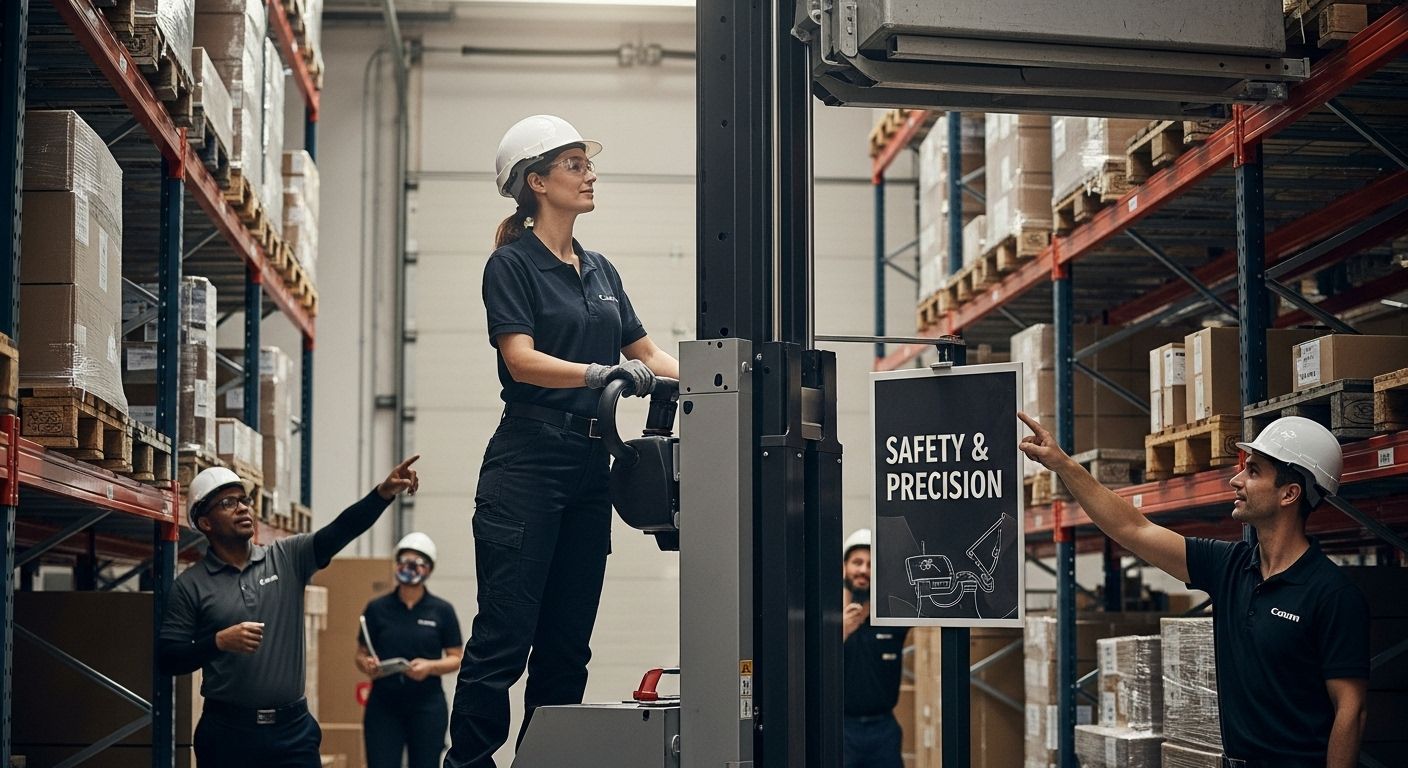 warehouse aerial work platform