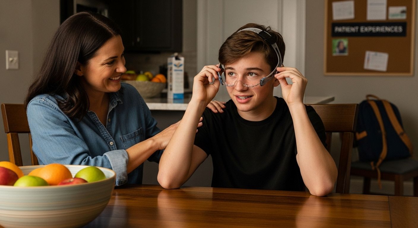 headgear orthodontics patient family