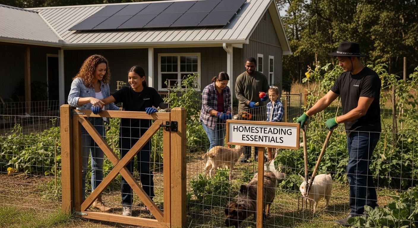 homesteading essentials family garden