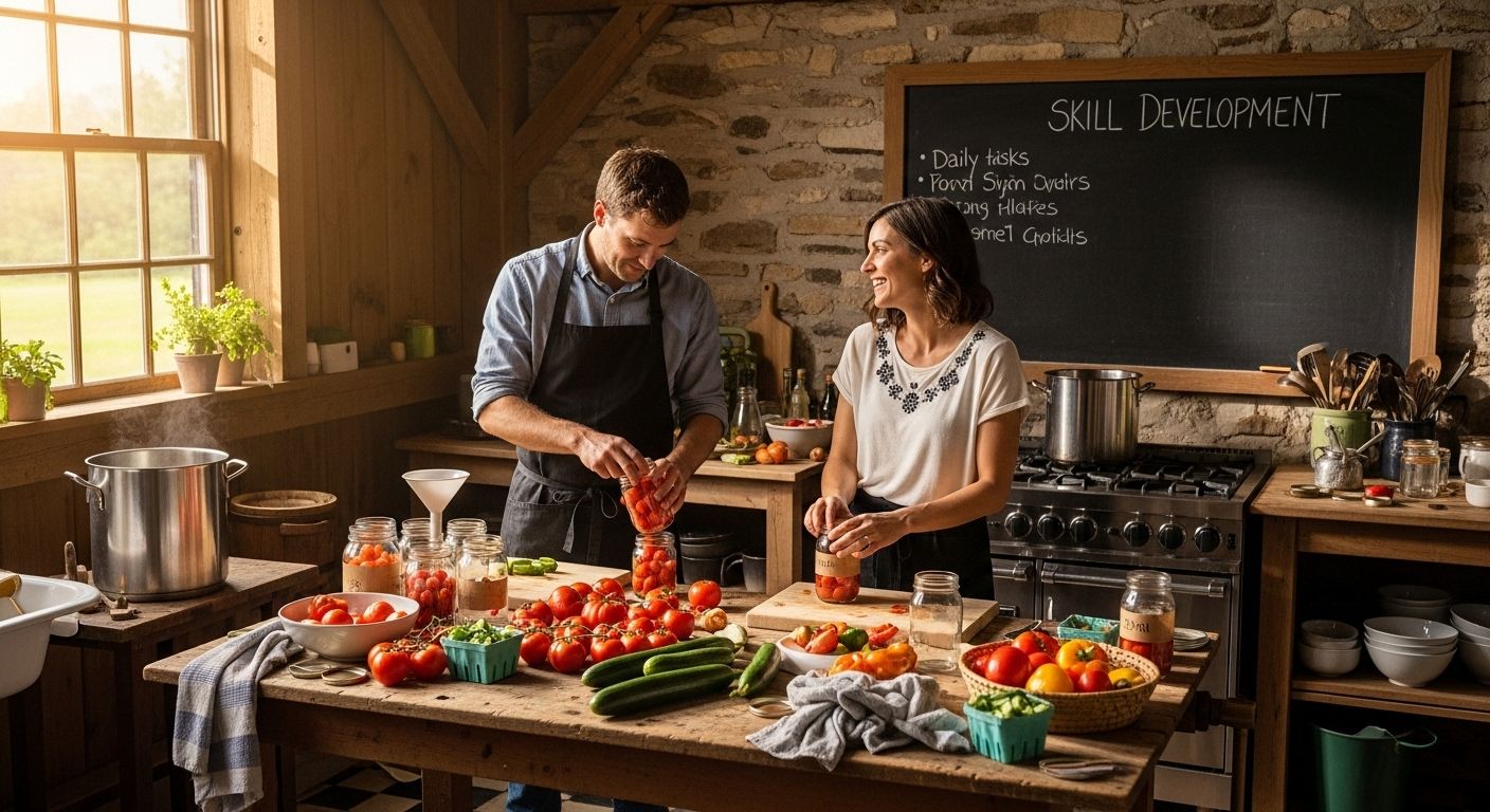 homesteading kitchen food preservation