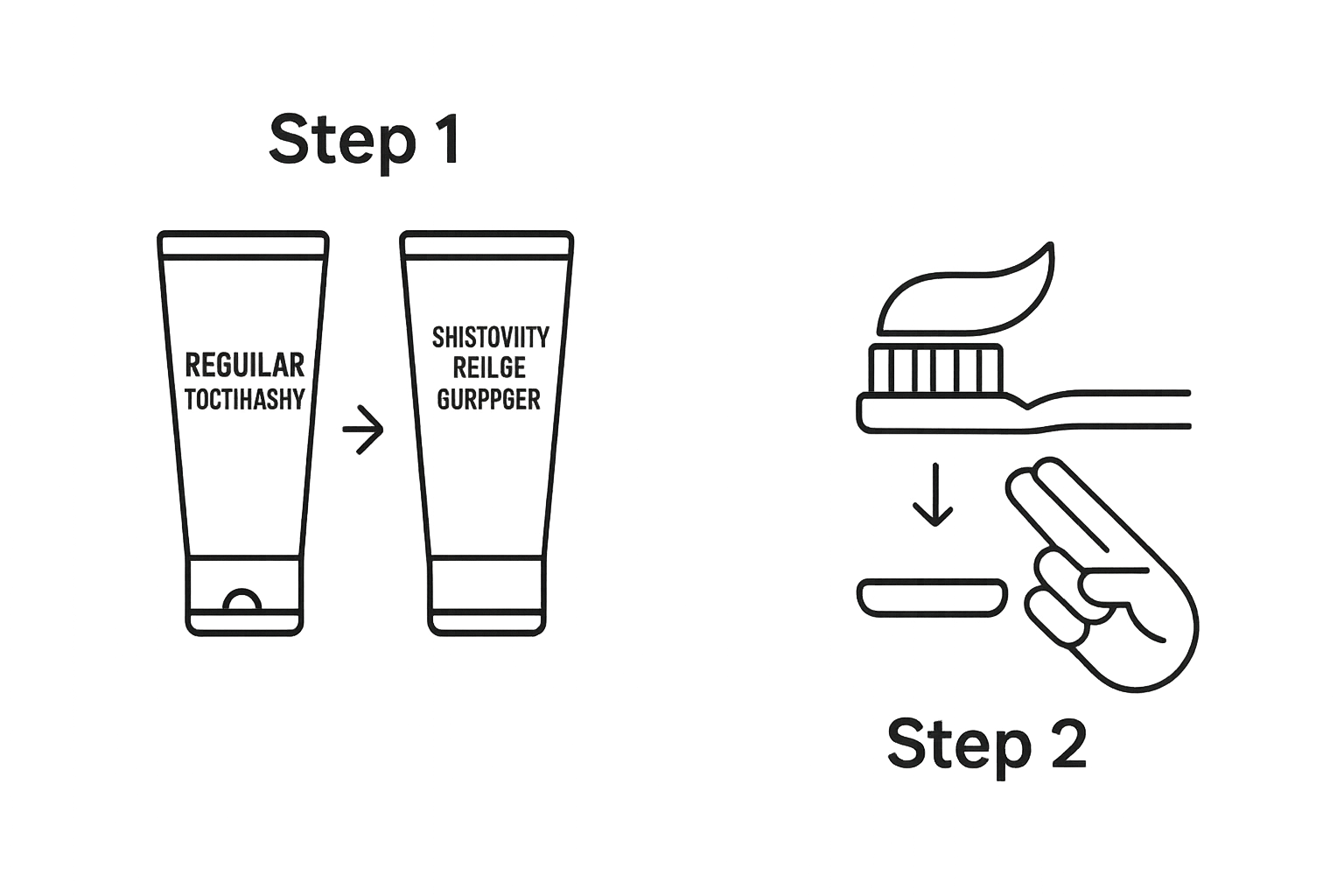 Comparison of regular and sensitivity relief toothpaste and application