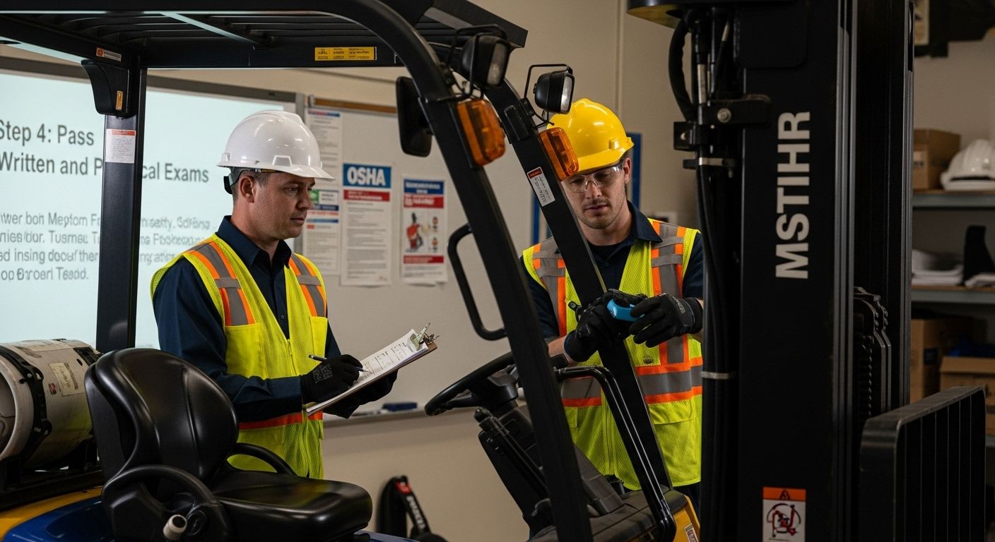 forklift safety check exam