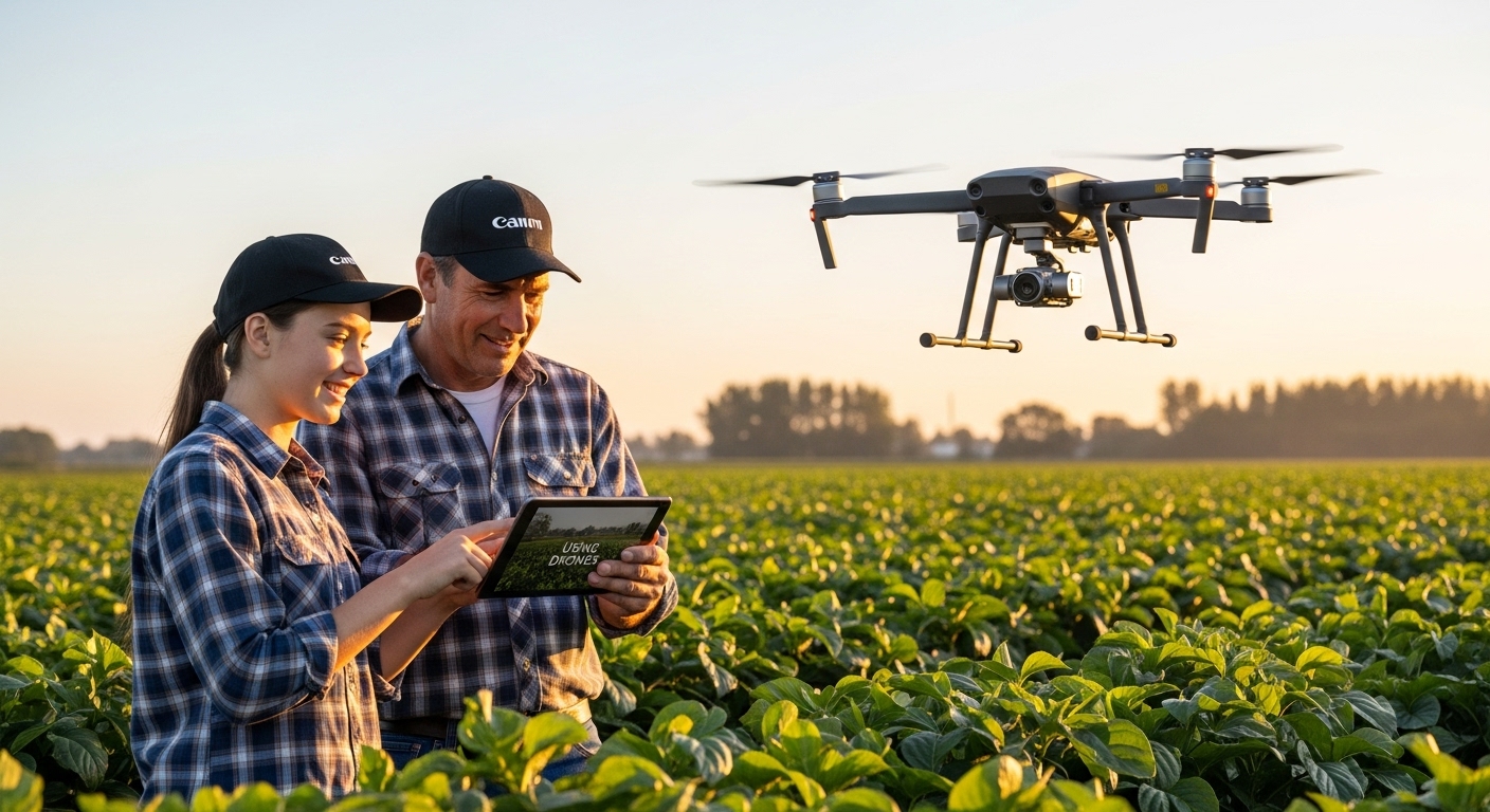 using drones agriculture