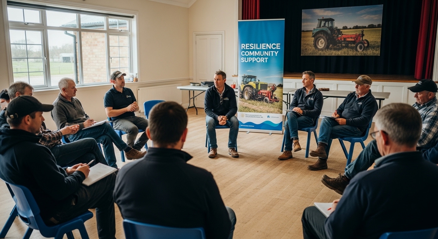 rural farmer support group mental health