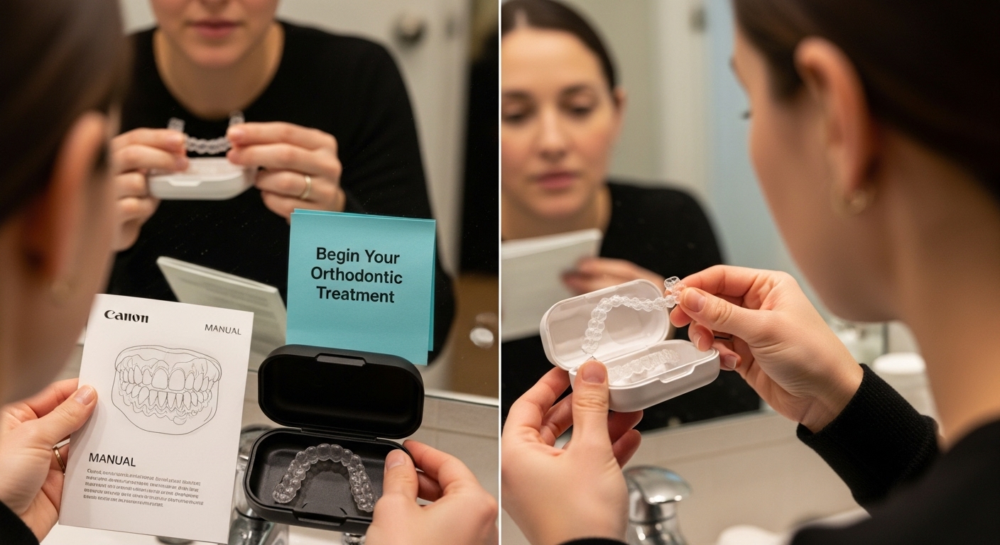 start clear aligners teeth