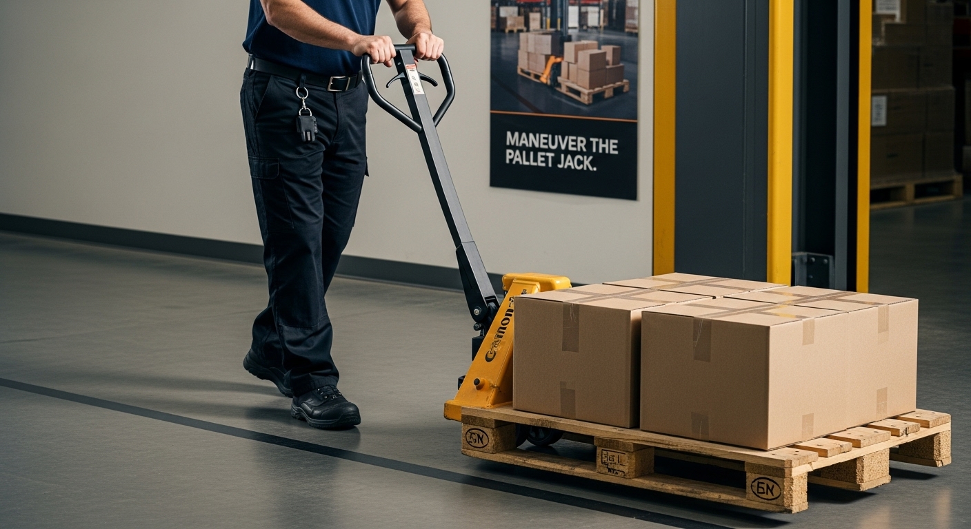 pallet jack maneuver operation