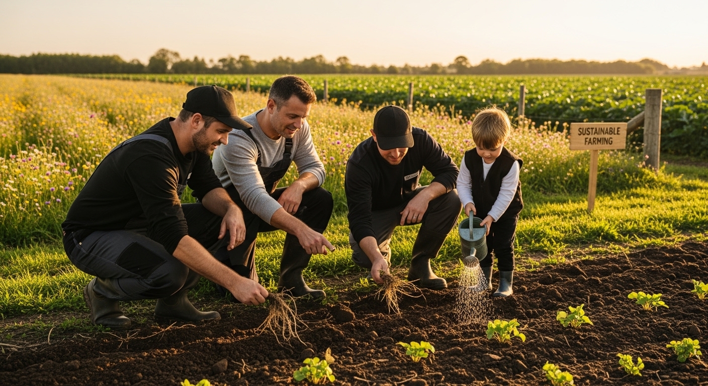 sustainable farming teamwork
