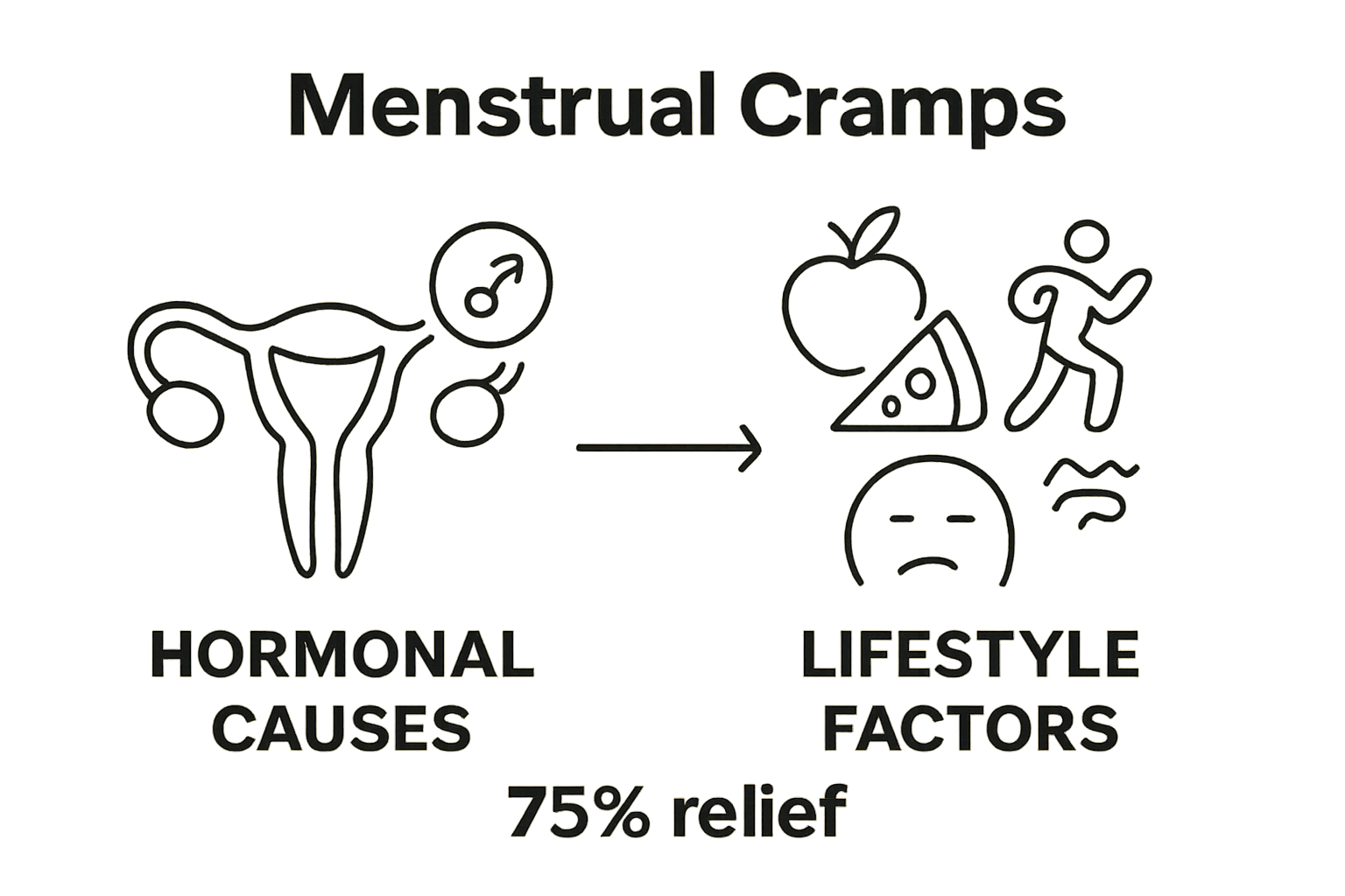 Hormonal and lifestyle factors comparison for menstrual cramps
