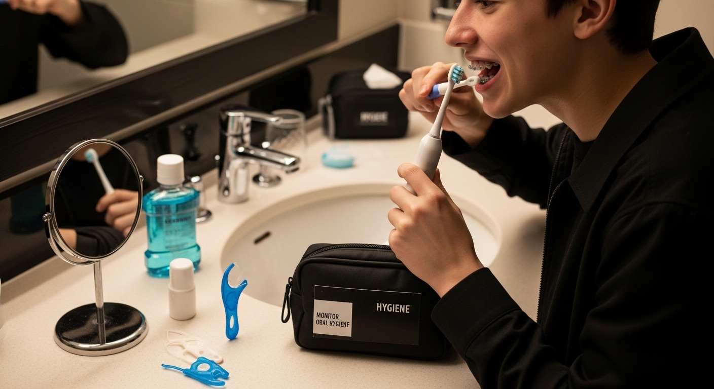 hotel braces oral hygiene