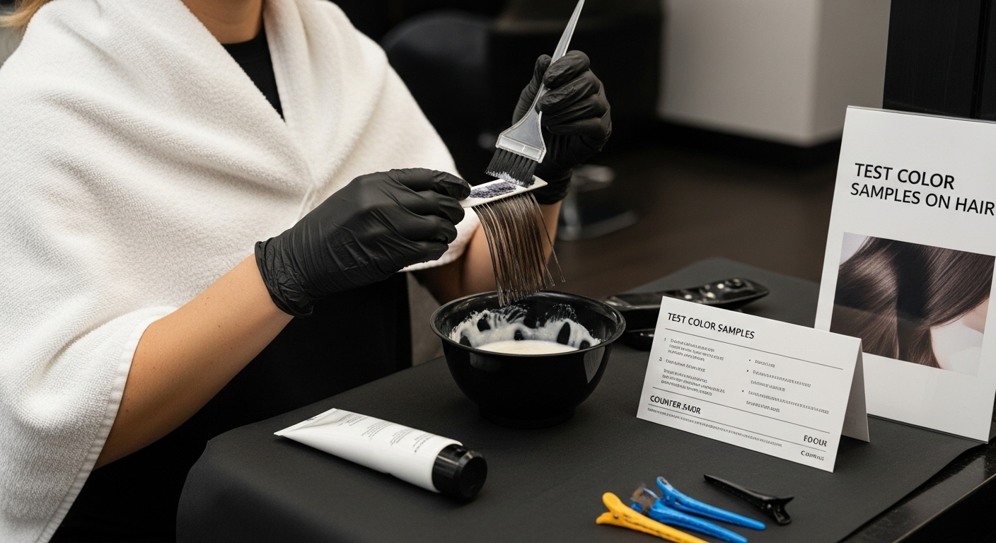 strand test hair color