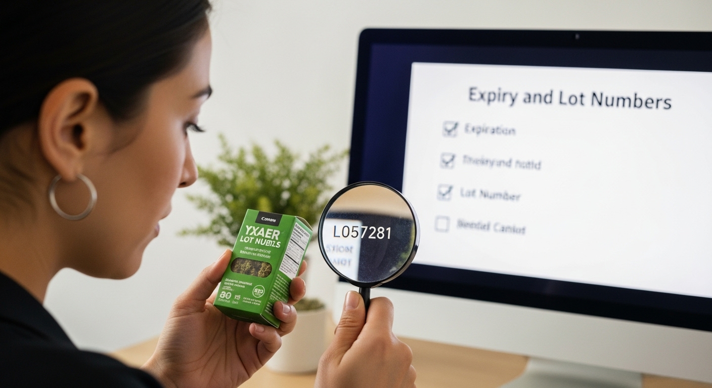 verify expiry lot number