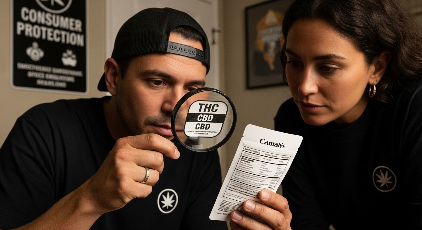 cannabis packaging label