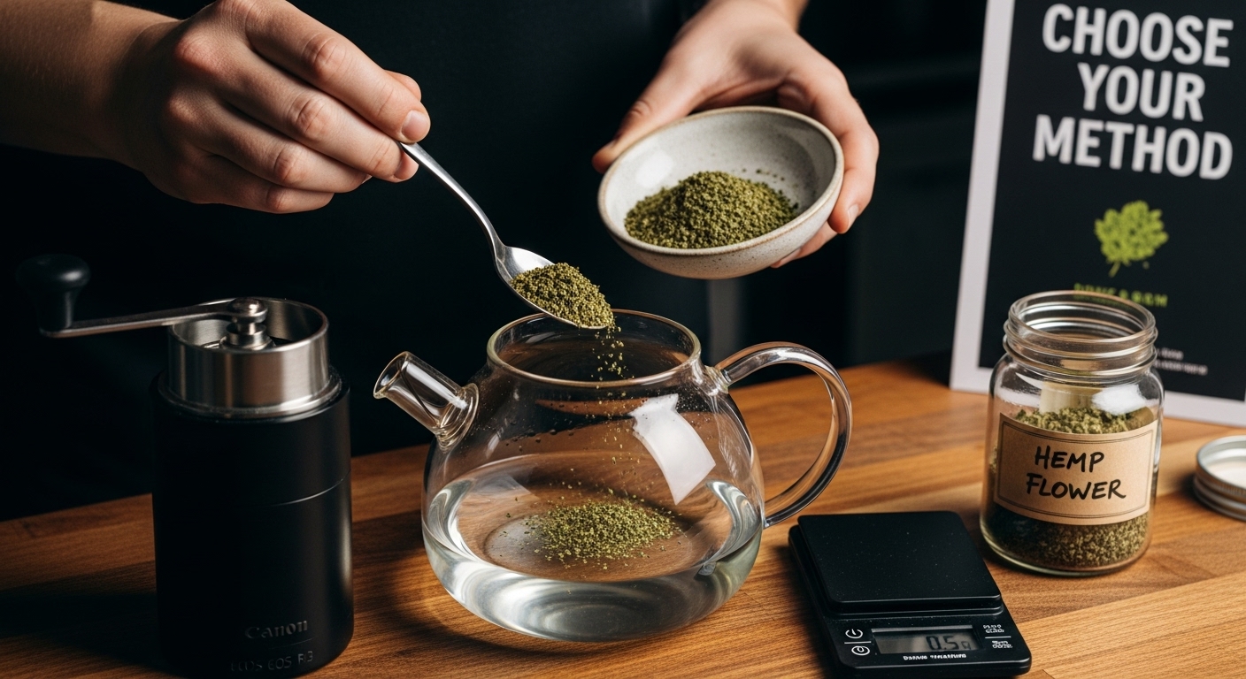 hemp flower use tea