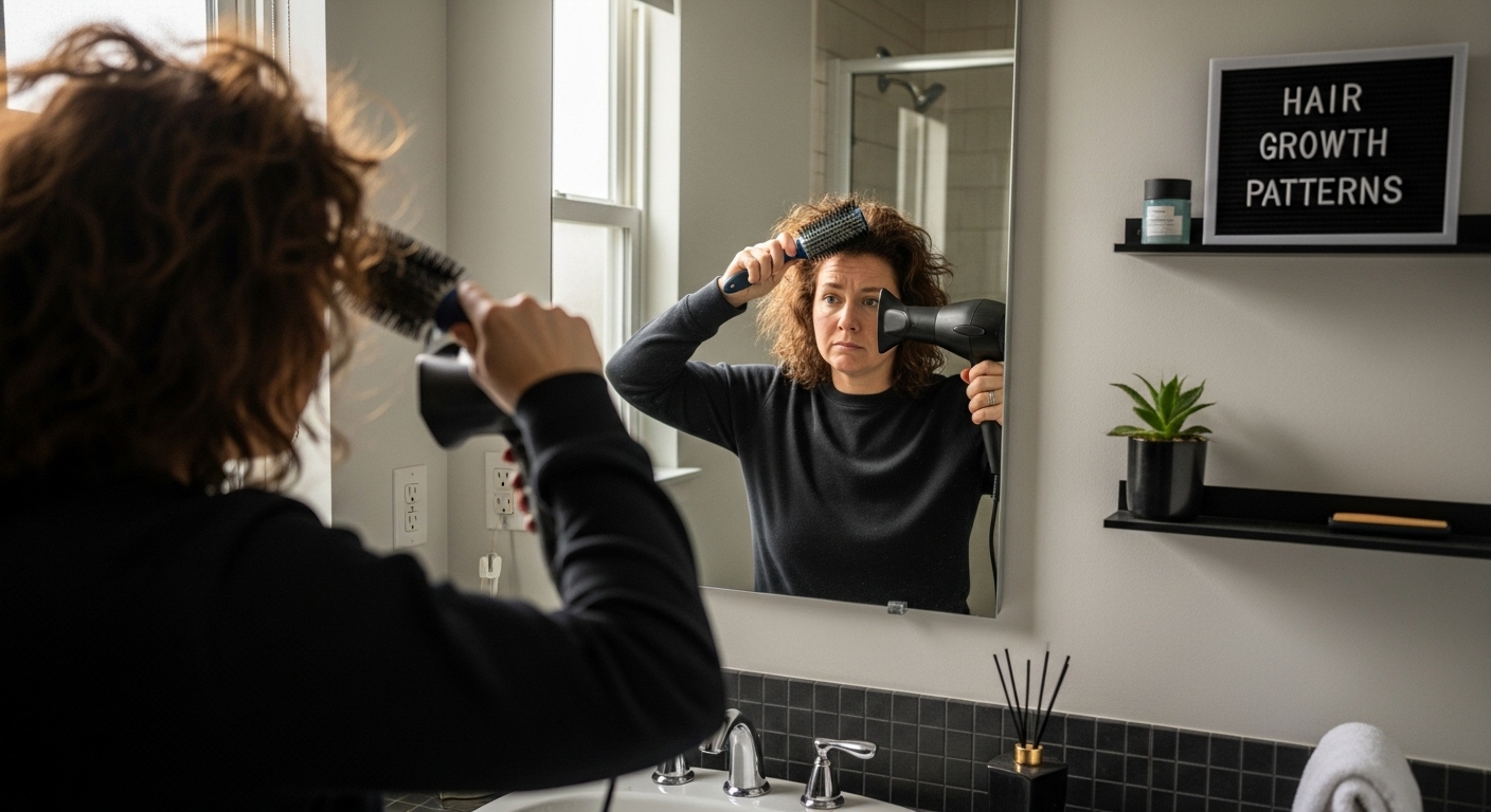 hair growth styling frustration