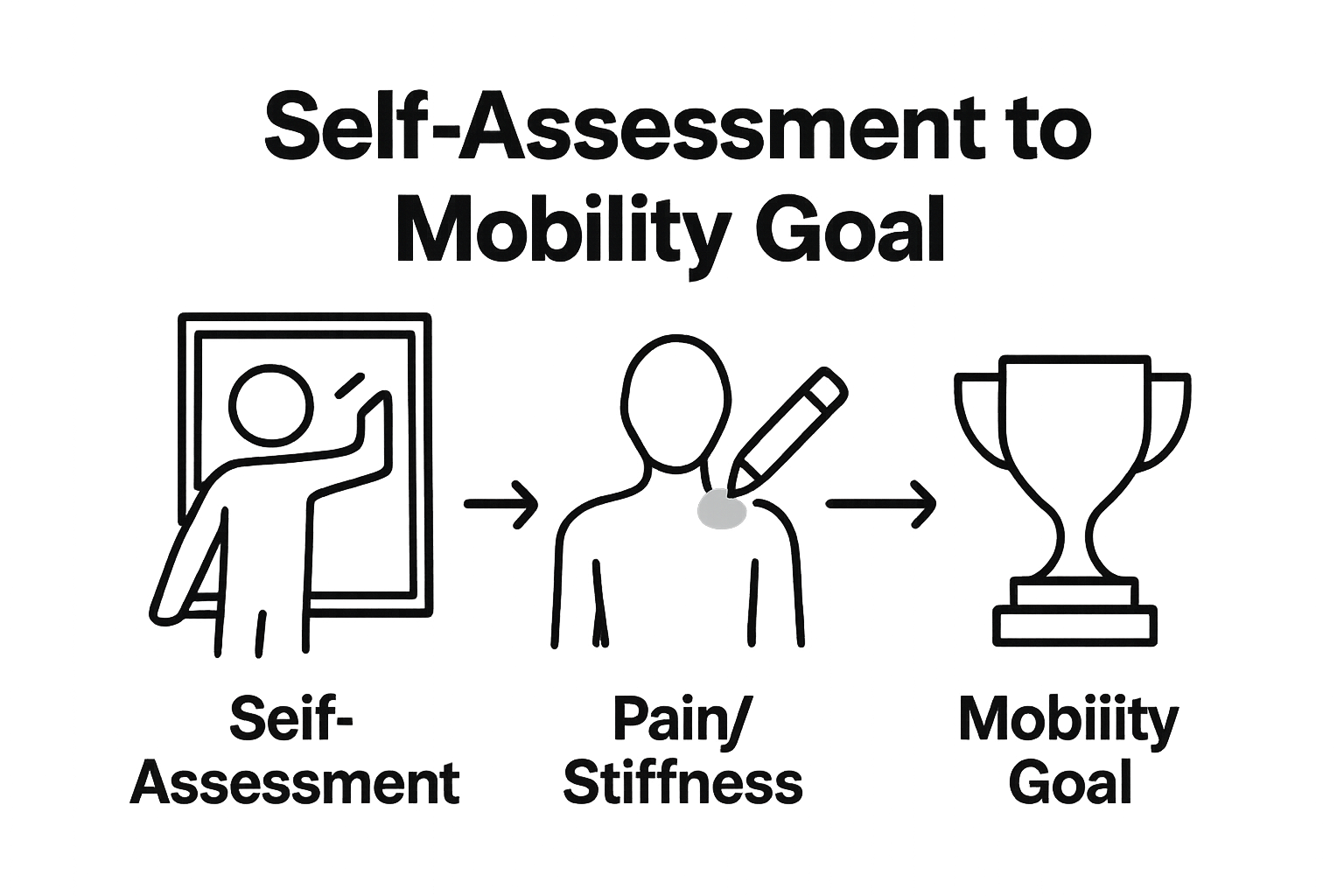Self-assessment and goal setting for mobility infographic