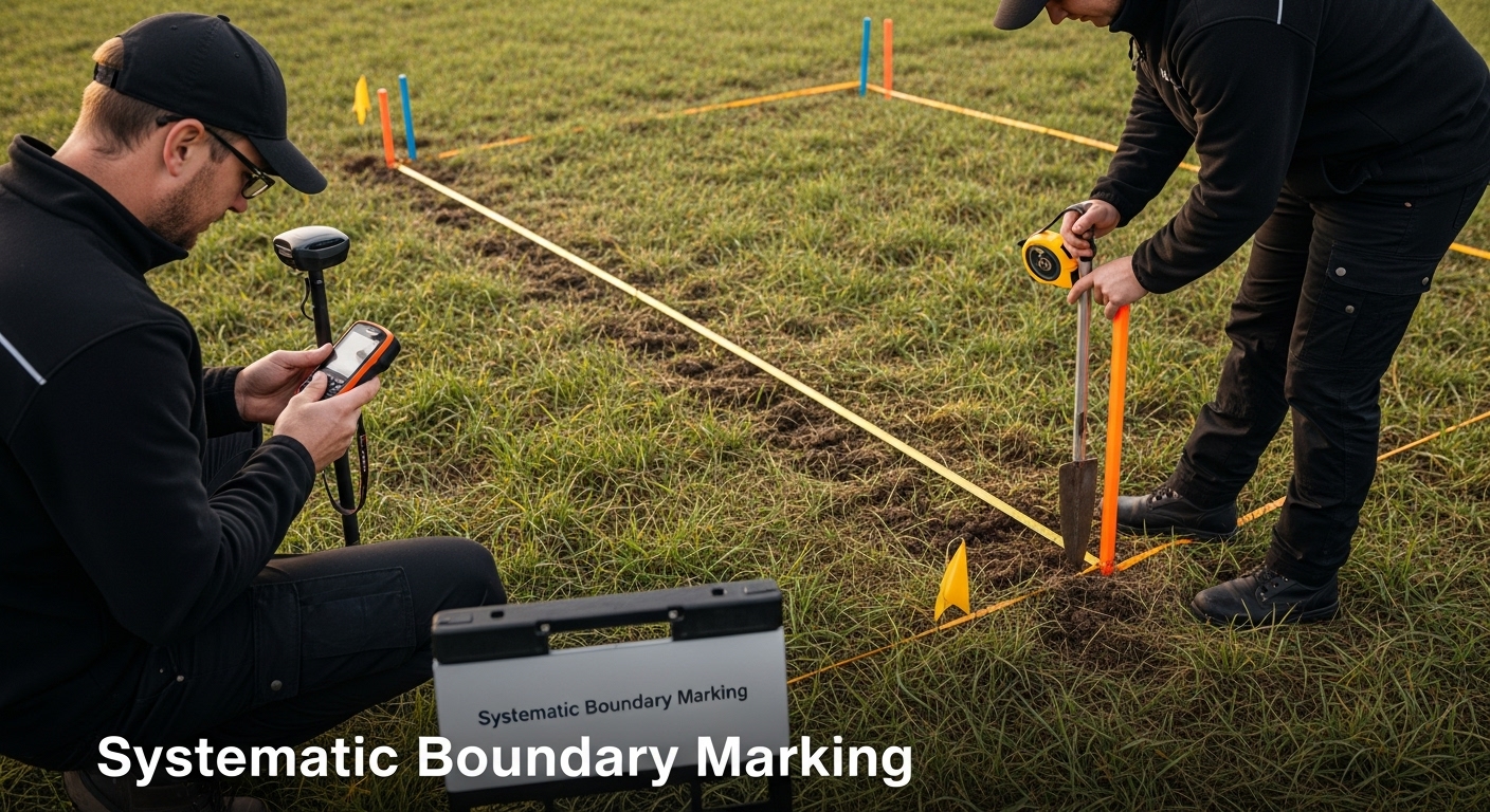 land boundary marking process