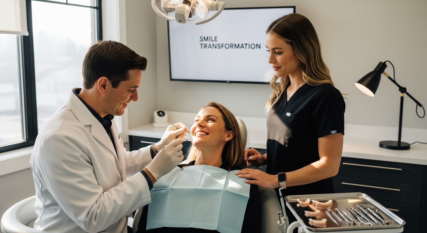 cosmetic dental treatment smile