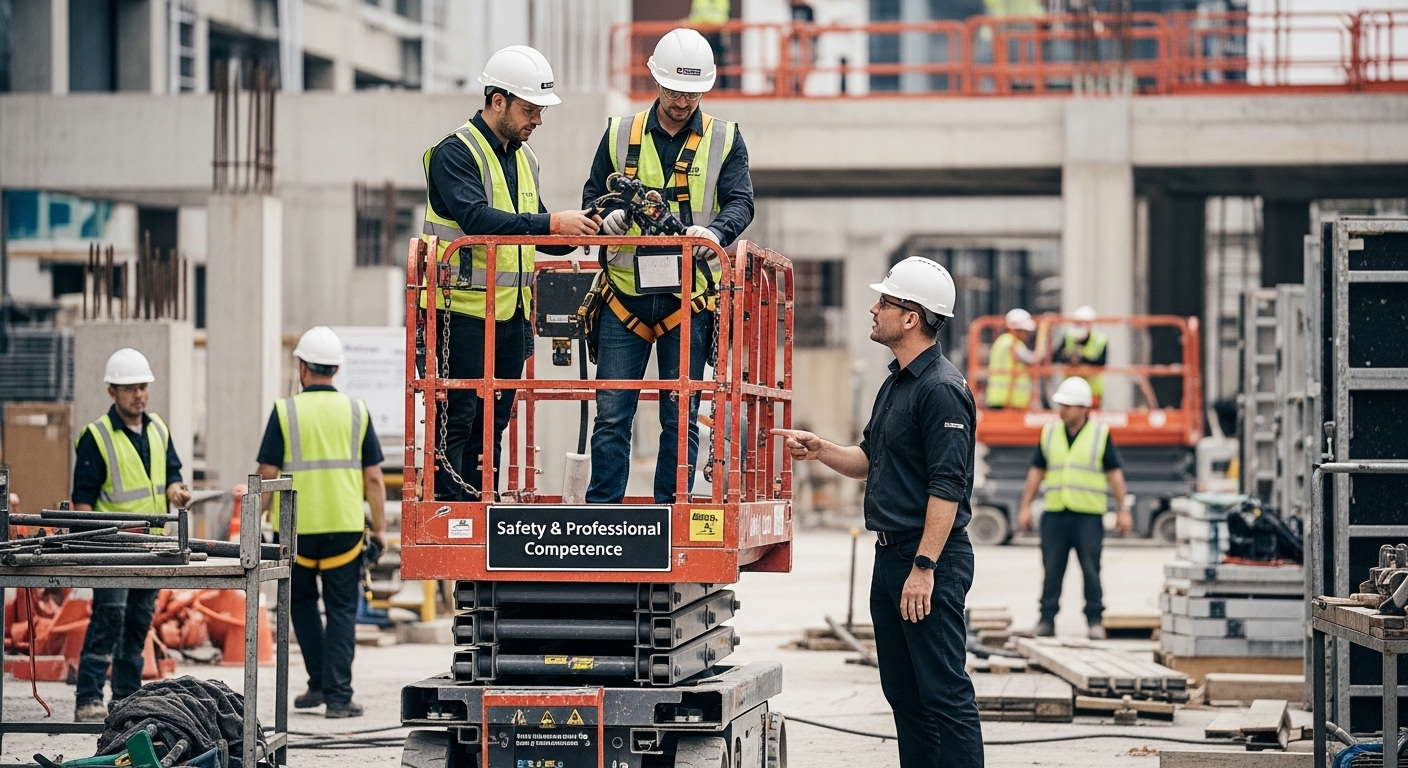 scissor lift operation, workplace safety