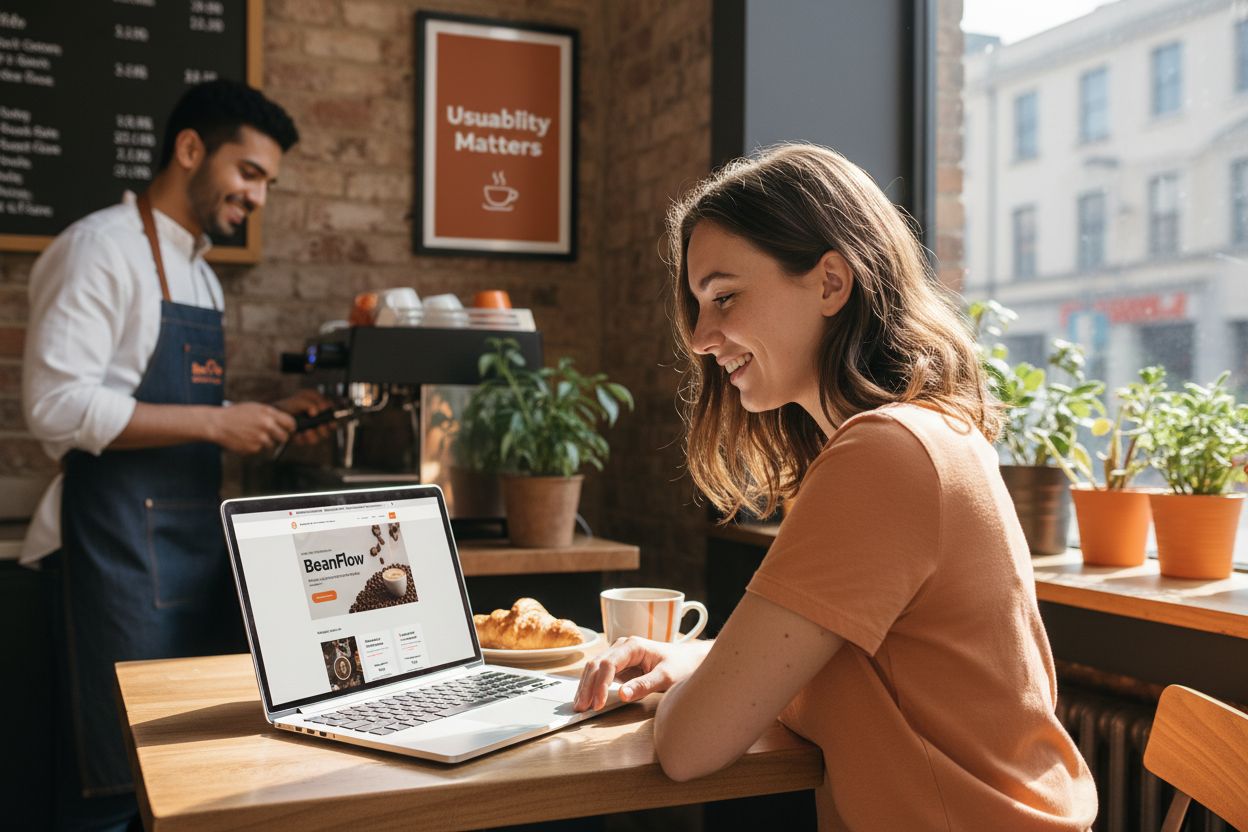 improving website usability café