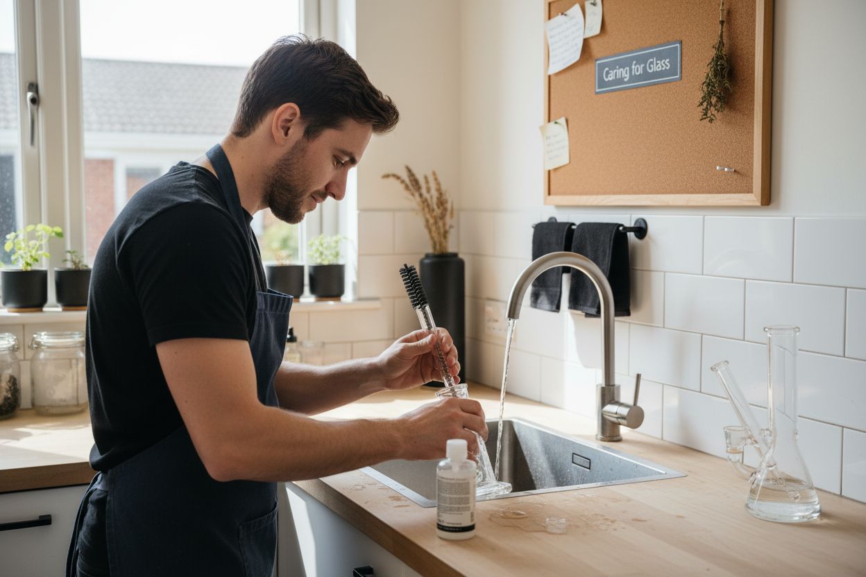 glass bong cleaning care