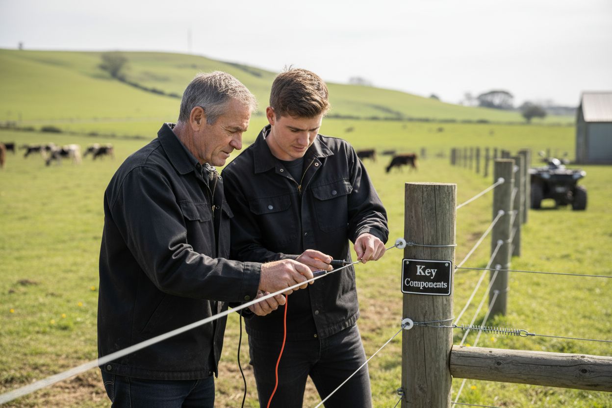 electric fence components inspection