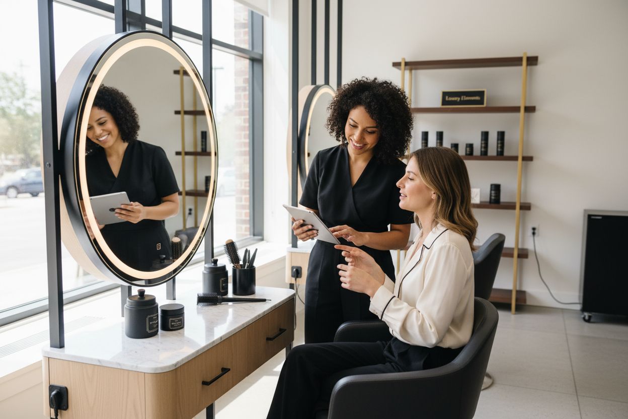 luxury salon consultation