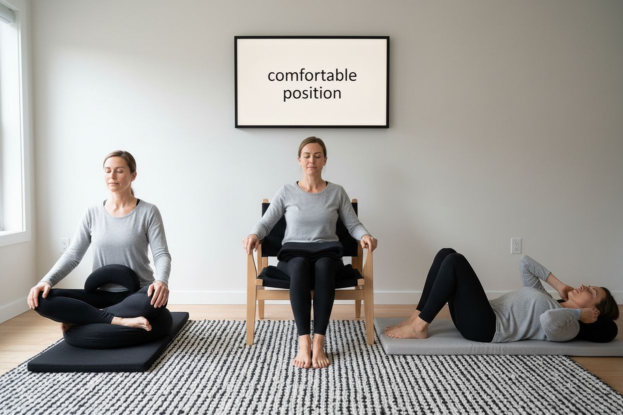 meditation position demonstration