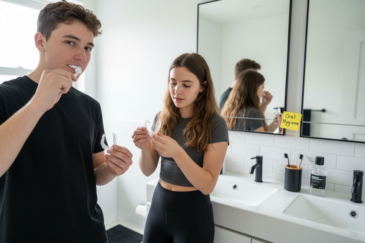 teens invisible braces daily routine