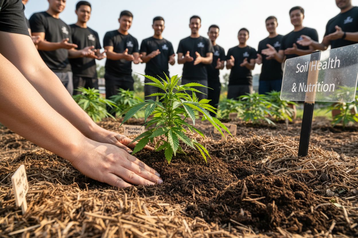 organic soil cannabis gardening