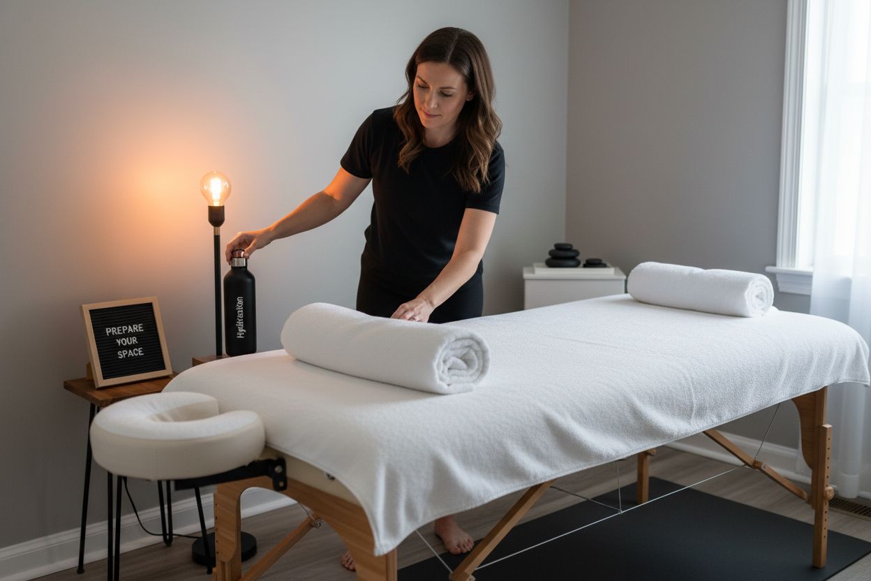 massage therapy preparation