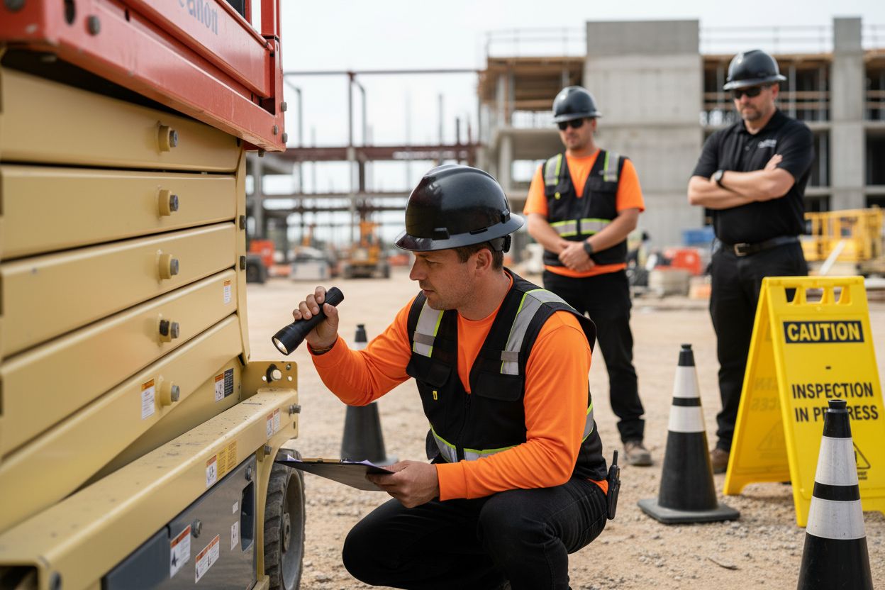 equipment inspection scissor lift