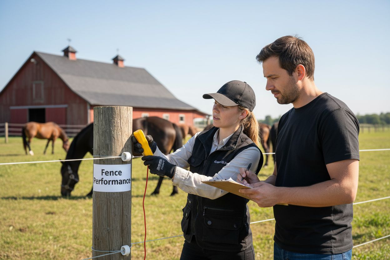 electric fence inspection ranch
