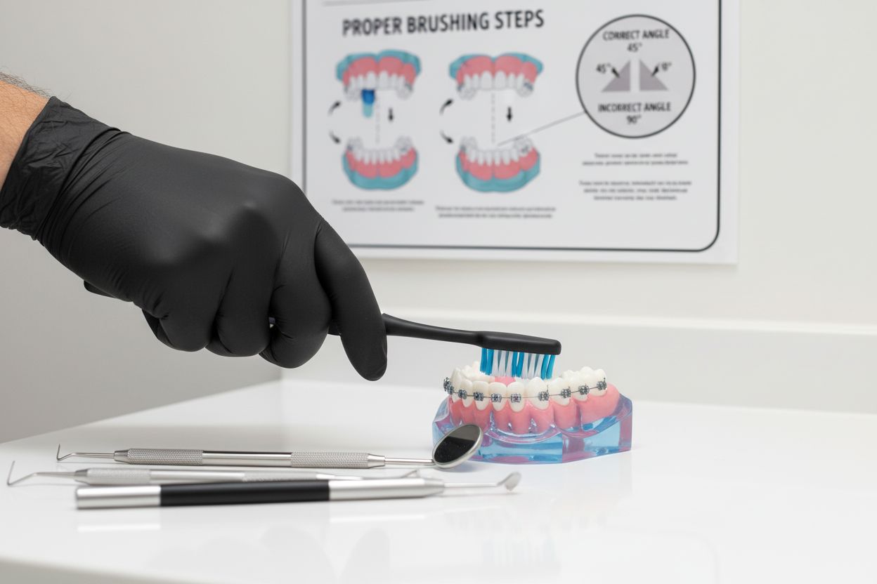 braces brushing demonstration