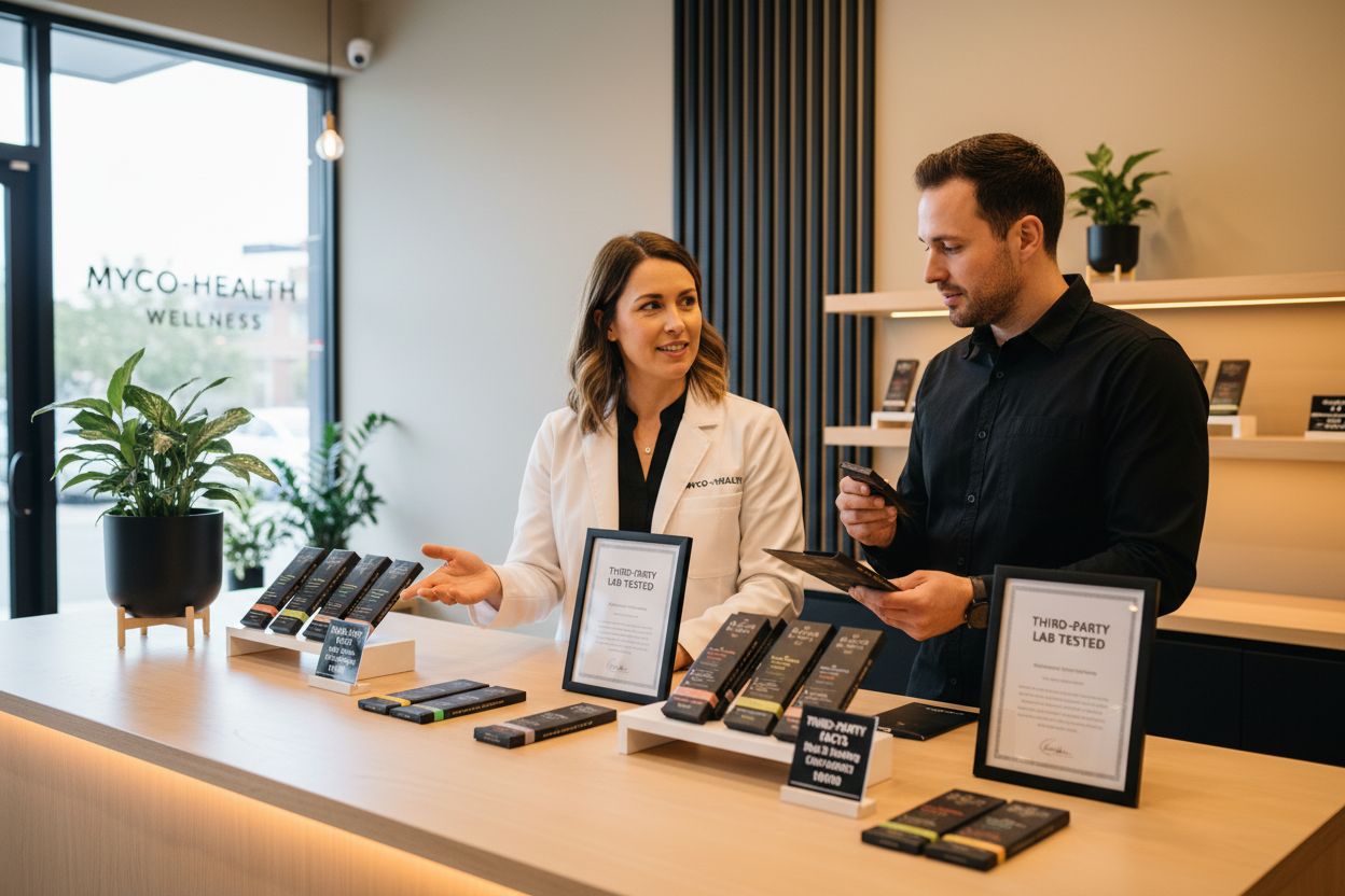 mushroom chocolate shopping