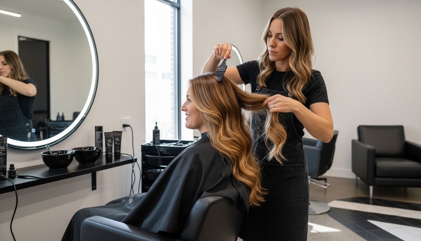 balayage hair coloring