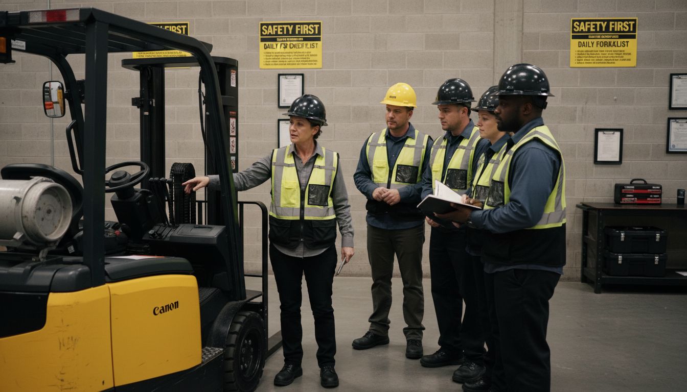forklift training session