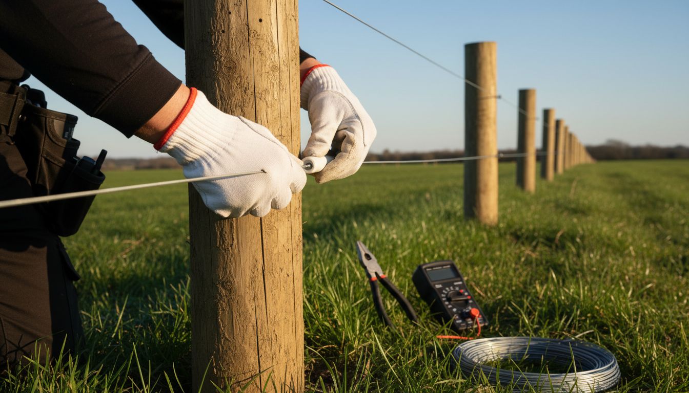 fence wire installation