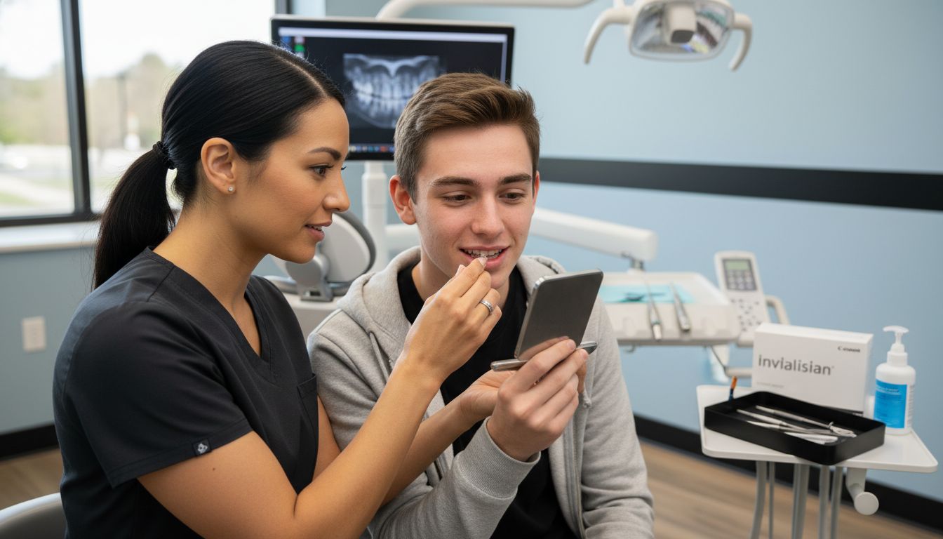 invisalign aligners fitting